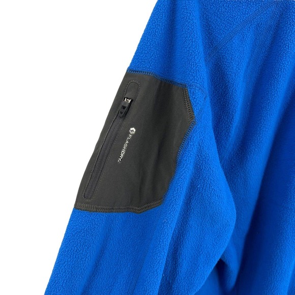 The‎ North Face Blue Quarter Zip Fleece Pullover Size Large - Picture 2 of 6